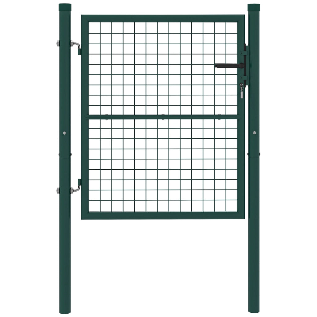 Cancelletto da Giardino in Acciaio ¨C zephmum ¨C Grigio 97x150 cm