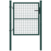 Cancelletto da Giardino in Acciaio ¨C zephmum ¨C Grigio 97x150 cm