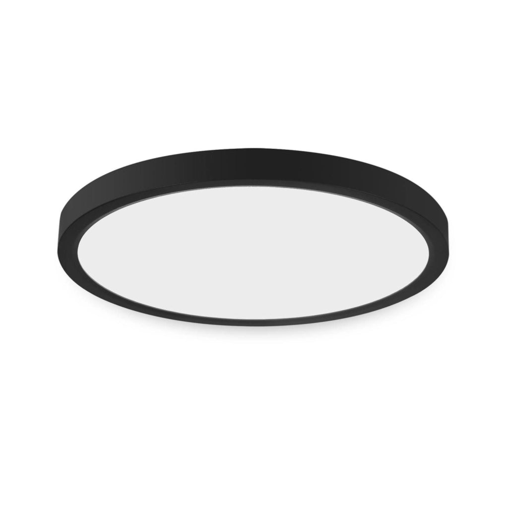 ZMH Lampada da soffitto LED nera IP44 23cm facile installazione