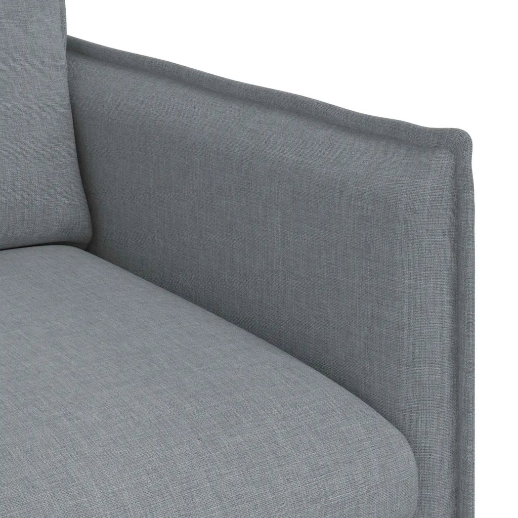 Divano | Divano da soggiorno | Sofa Grigio chiaro 156 x 82 x 85 cm Tessuto