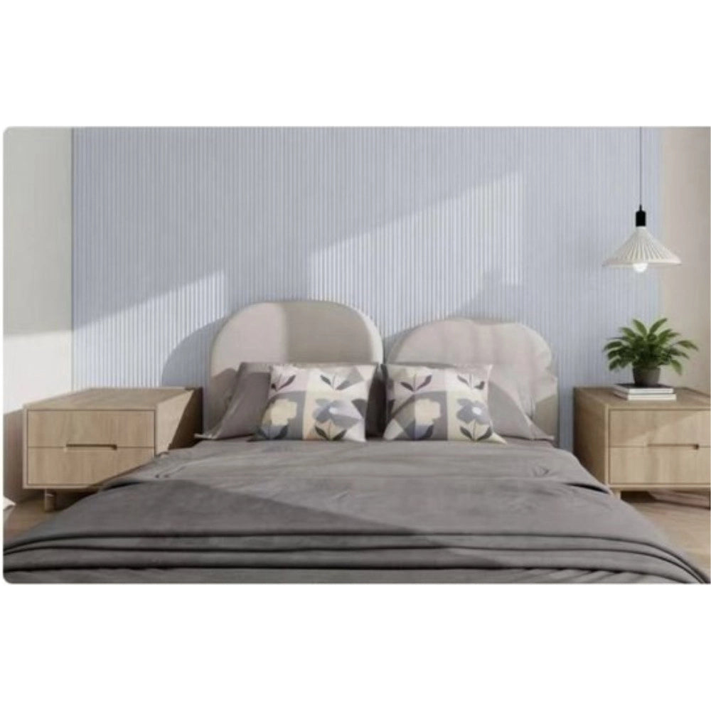 Trade Shop - Pannello Decorativo Da Parete Effetto Ondulato Beige 120x290 Cm In Ps Moderno -