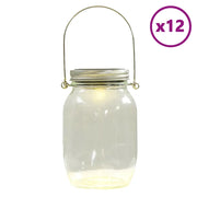 Lampada Solare in Vetro da Esterno 12 pz Bianco Caldo CFW8864008