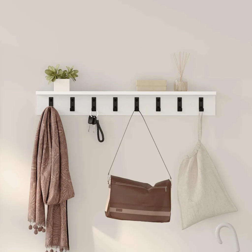 Appendiabiti a muro Bianco 80 x 10,5 x 10,5 cm CFW3881614