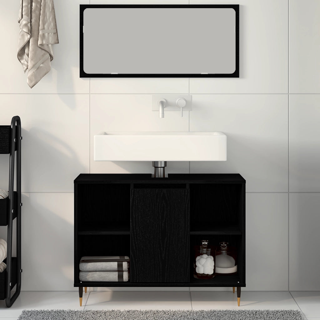 UnitÃ  VanitÃ  Rovere Nero Legno Ingegnere Medio