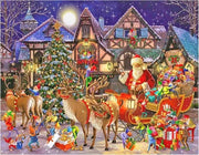Decorazione per Diamond Painting - Eland e Albero di Natale Scheda da Colorare