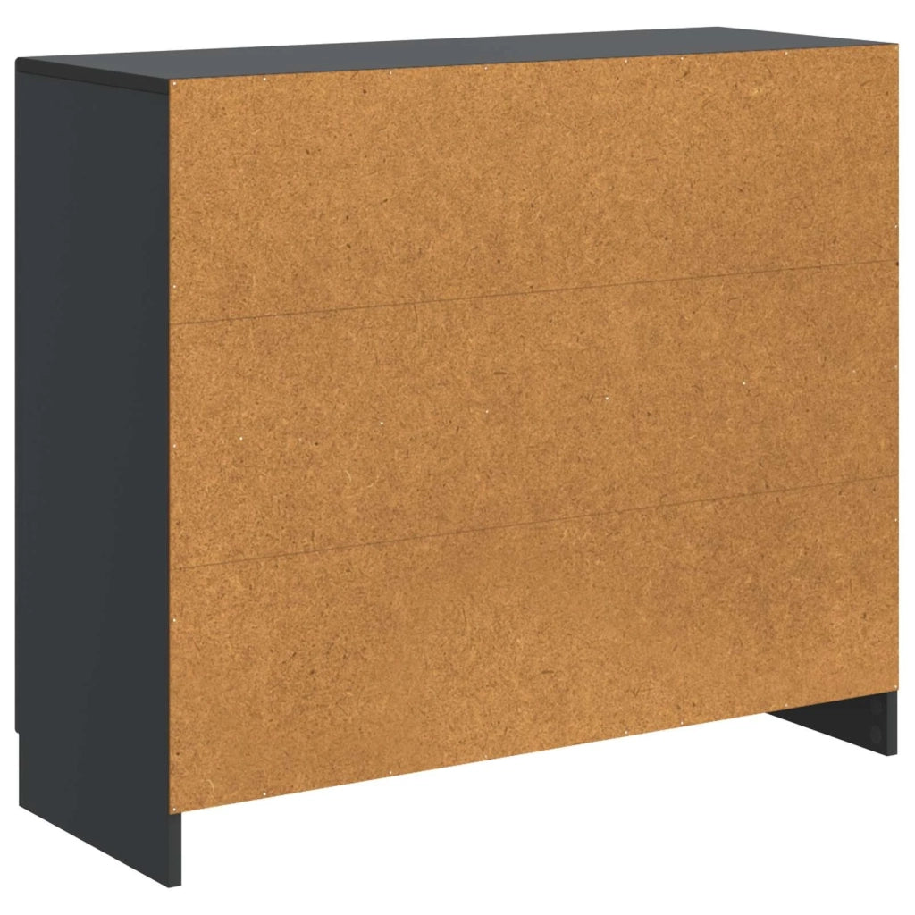 Credenza Nero 89 x 34,5 x 77 cm Legno ingegnerizzato 895796