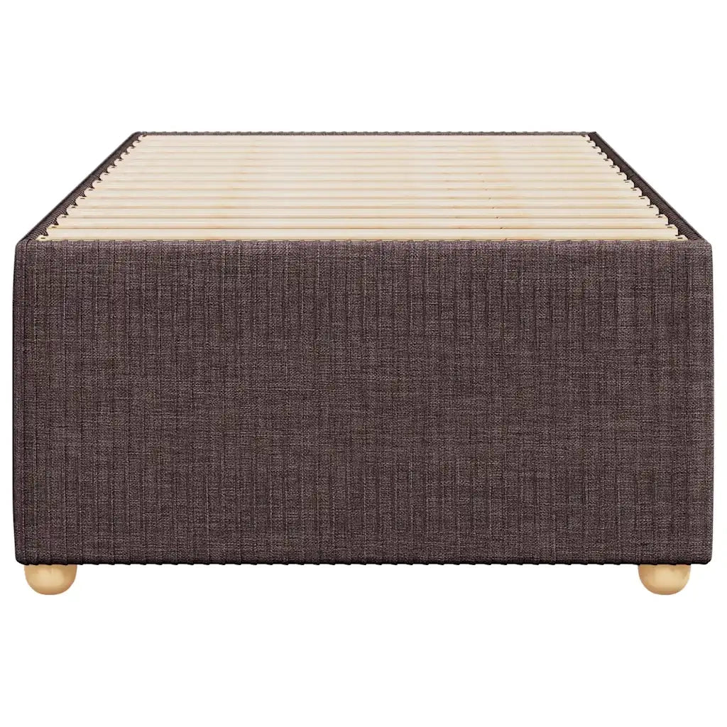 Giroletto senza Materasso Marrone Scuro 90x190 cm Tessuto