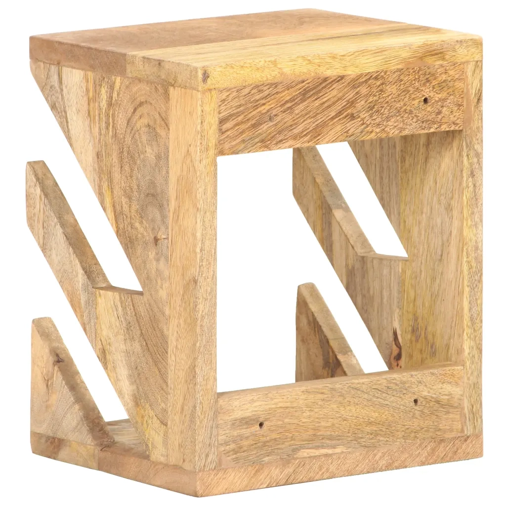 Supporto Skateboard da Parete 25x20x30 cm in Legno di Mango