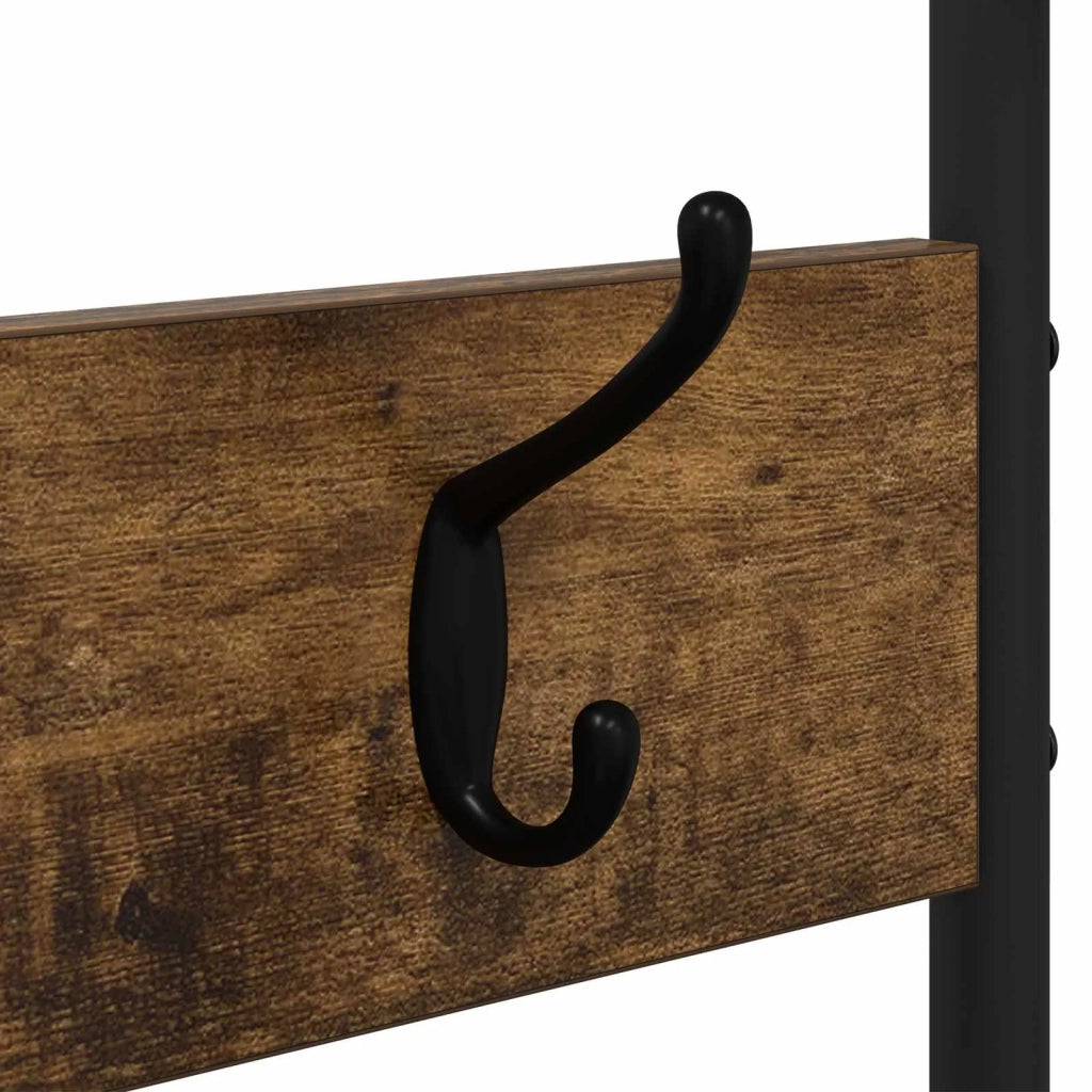 Appendiabiti con panca per scarpe Rovere Fumo 8012046