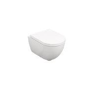 Coppia Di Sanitari Sospesi Senza Brida Ceramica Cielo "Enjoy 53" Bianco Lucido