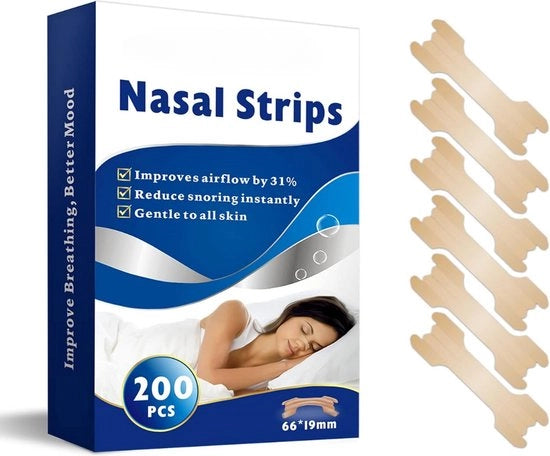 Strisce Nasali - Adesivi Nasali - Dormire Meglio - Respirare Meglio - Strisce Nasali Protettive
