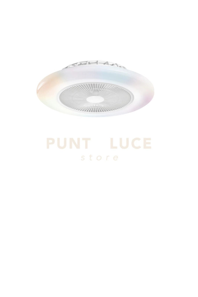 PLAFONIERA LED VENTILATORE PONENTE PRO 46W 5500LM CCT + RGB  DIMMERABILE CON TELECOMANDO RF 15X54,5CM