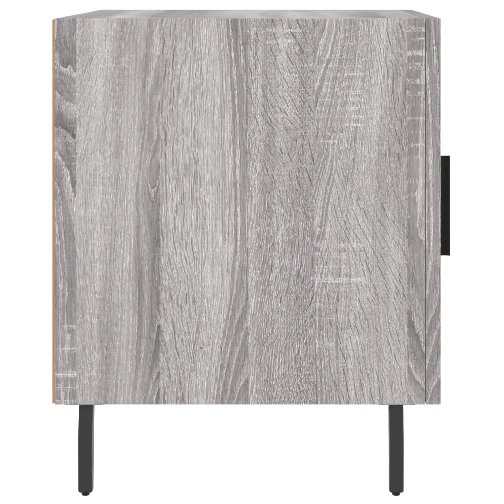 Set di 2 Comodini | Armadio da Notte | Mobiletto da notte Grigio Sonoma 40x40x50 cm in Legno Multistrato
