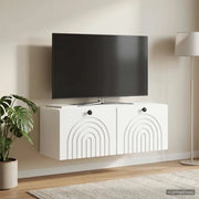 Mobile Porta TV da Muro Bianco 78,5 x 31 x 30 cm 898205