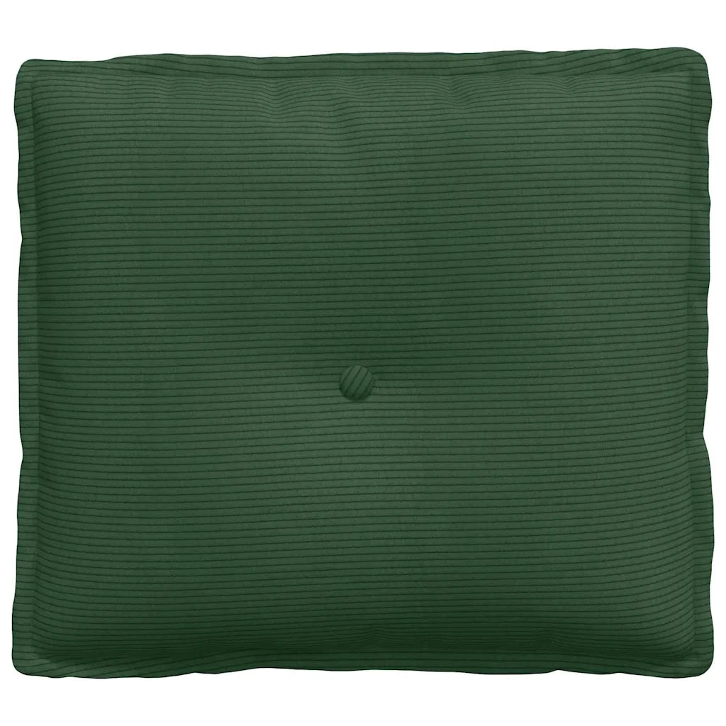 Cuscino per Schiena | Cuscino dorsale Verde Giungla 50 x 45 cm Tessuto in Cords