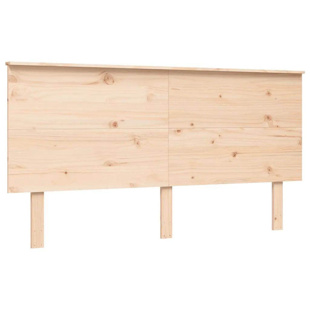 Giroletto con Testiera-Struttura Letto con testiera King Size in Legno Massello 866831
