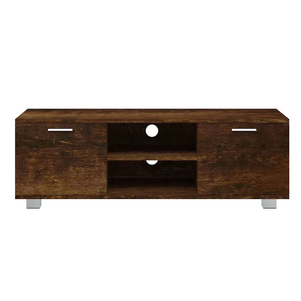 Mobile TV Rovere Fumo 120x40,5x35 cm in Legno Multistrato cod mxl 16040