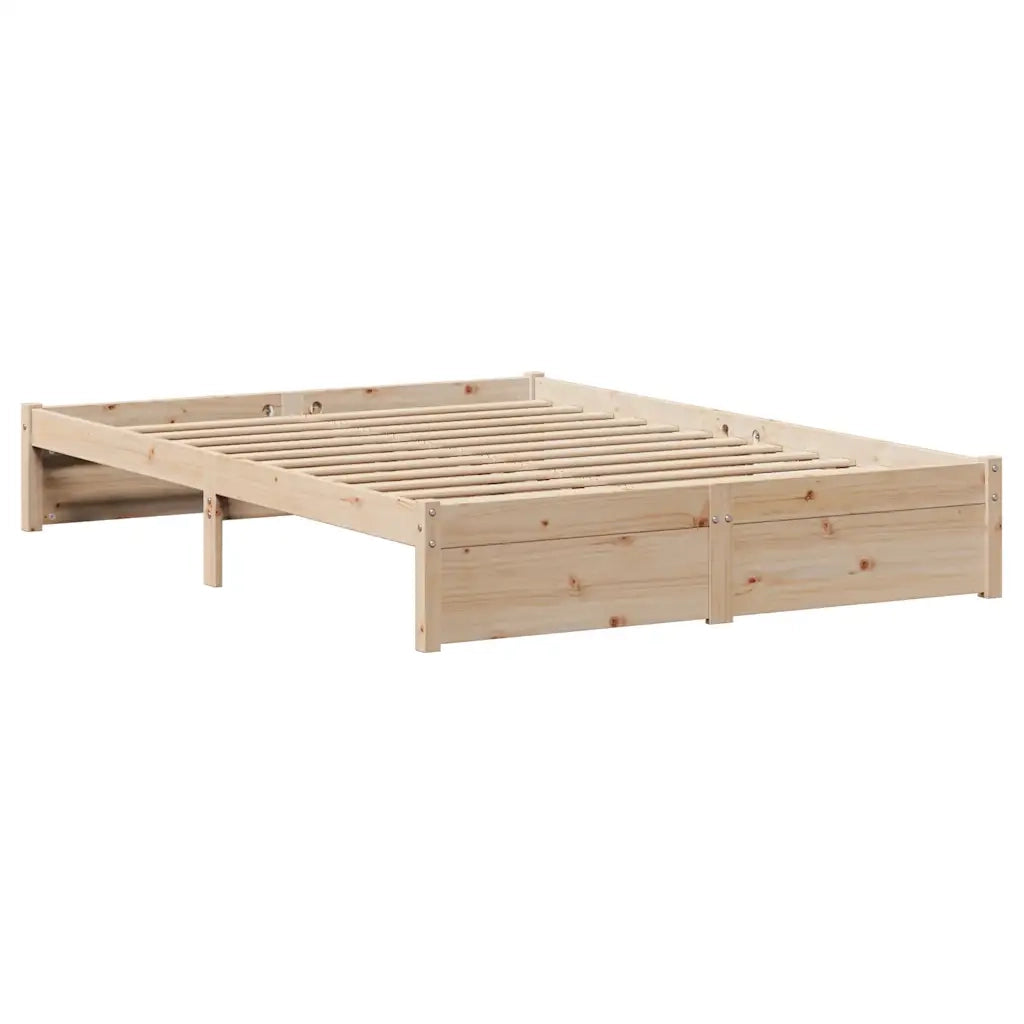 Letto senza Materasso 150x200 cm in Legno Massello di Pino