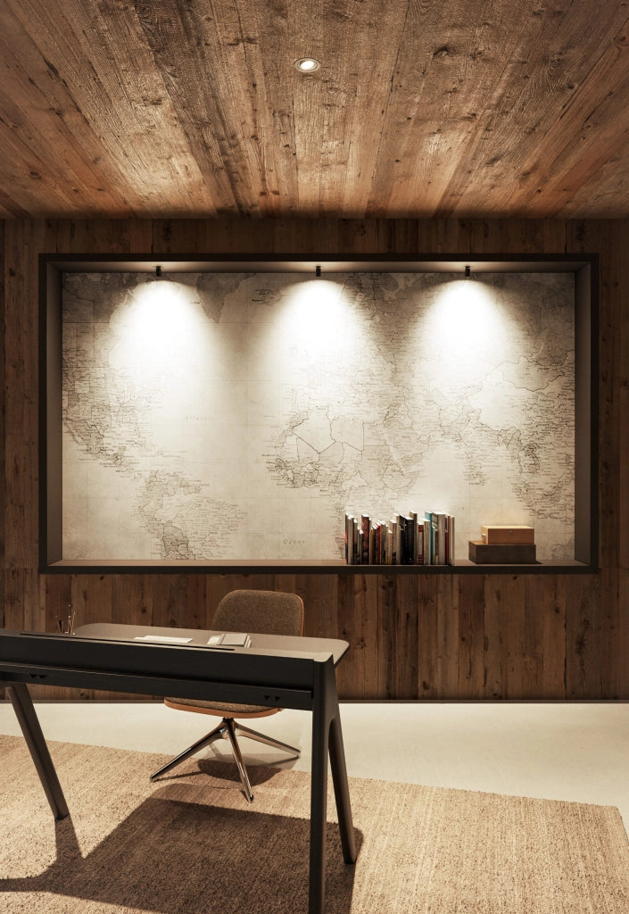 Nano Oxo Faretto LED da Incasso Orientabile 6W Fascio 45º CCT Switch 2700K/3200K/4000K Bianco Opaco per Illuminazione d'Accento Interni Design