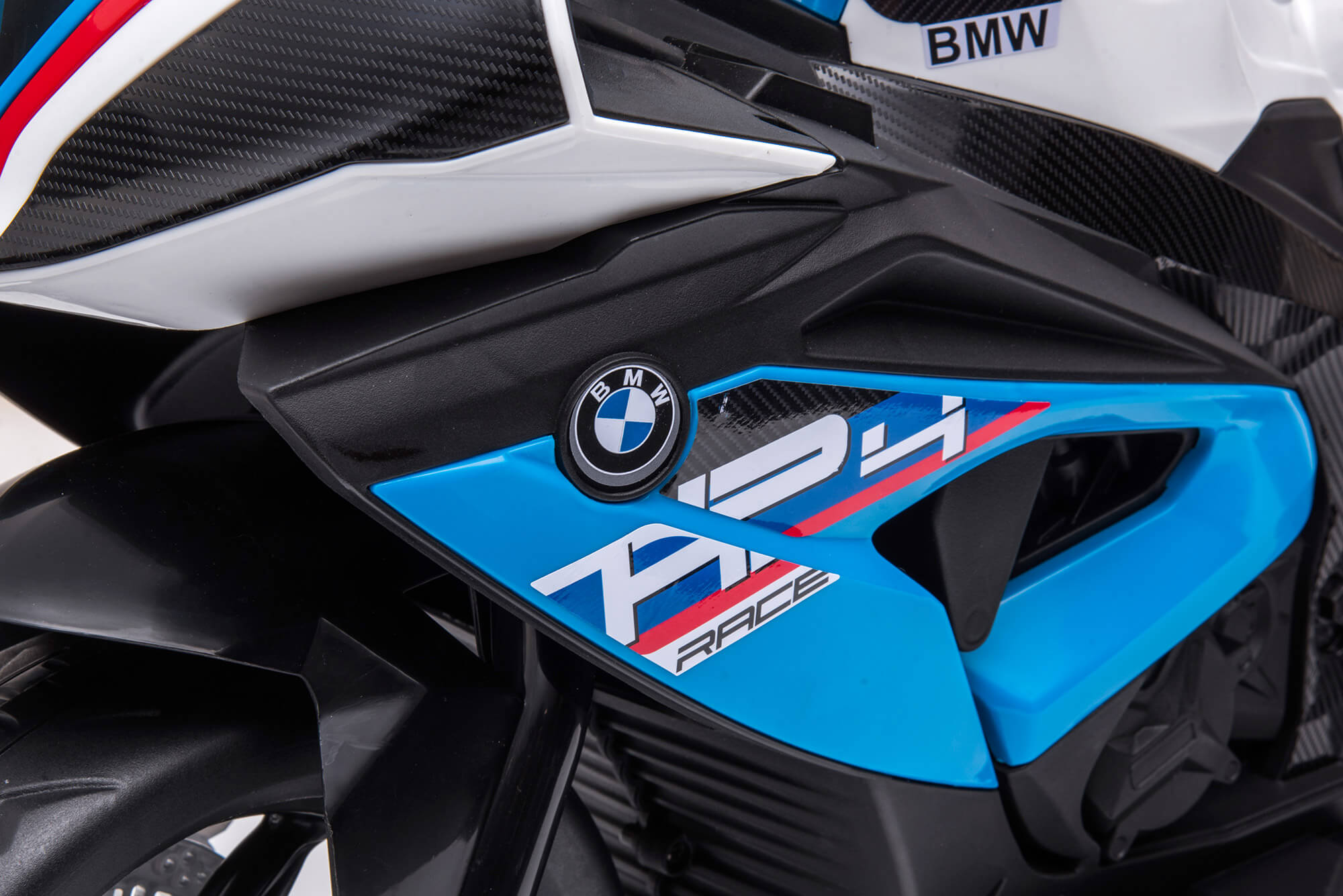 Moto Elettrica per Bambini 12V con Licenza BMW HP4 Sport 3R Blu