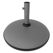 Radika - Base per Ombrellone da Giardino Rotondo Ø51 cm 25 Kg in Cemento Grigio