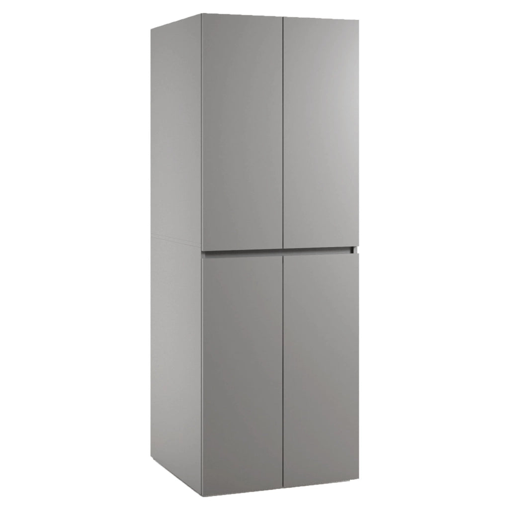 Flagler, Armadio Multiuso Grande un Ripiano Made in Italy, 70x195h cm Grigio