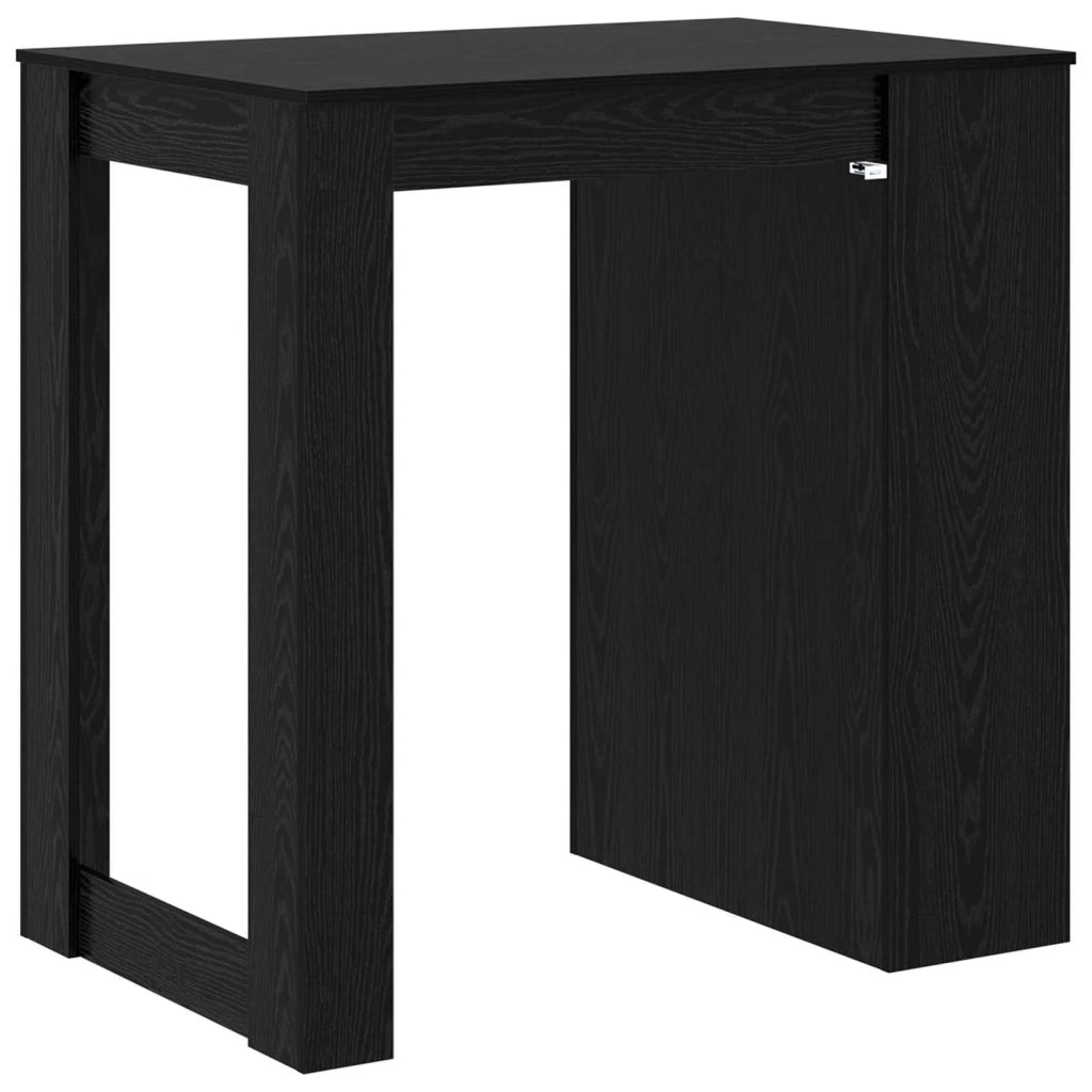 Tavolo da bar Rovere Nero 102 x 70 x 103,5 cm Legno multistrato