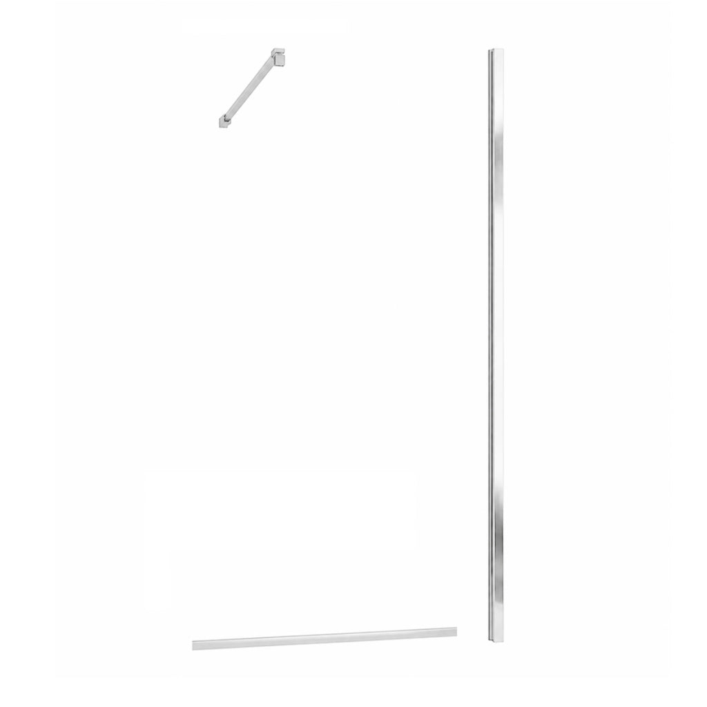 Kit Componenti Majestic per Walk in Dh Alluminio Argento Lucido