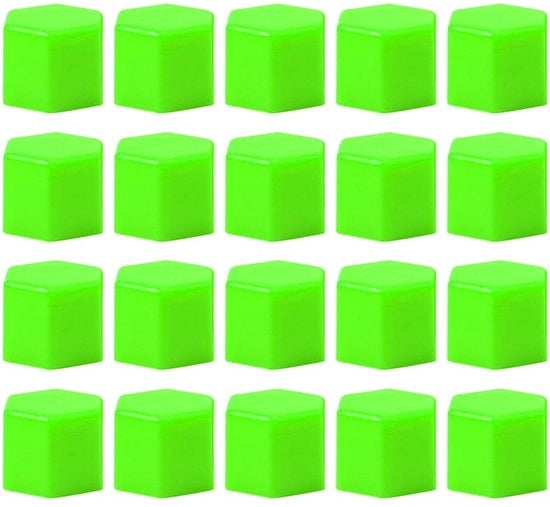 Adattatori siliconici 20 pezzi - 17 mm - Adattatori per ruote - Adattatori per pneumatici - Robusti - Flessibili - Alta affidabilità