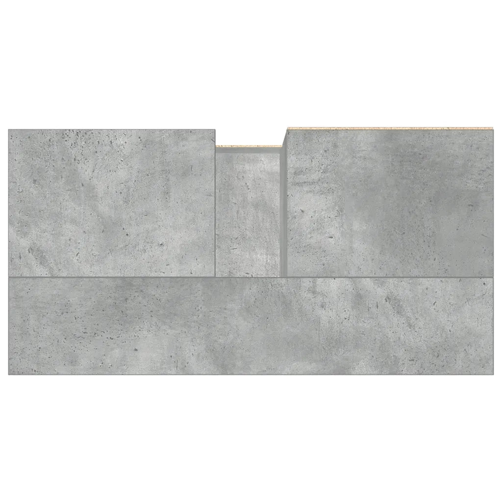 Armadietto da Bagno | Armadio da bagno Grigio Cemento 65x33x60cm in Truciolato
