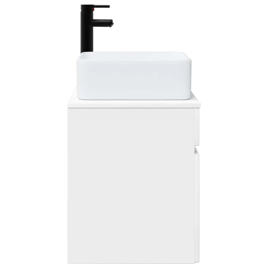 Mobile lavabo da parete Bianco Lucido 49 x 41 x 63 cm 890566