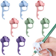 Set di guida per matite 8 pezzi - Aiuto alla scrittura in silicone - Manico ergonomico per bambini - Adatto per destri e sinistri - Manici di matita comodi - Dimensioni 7,5 x 3,5 cm - Manico di matita