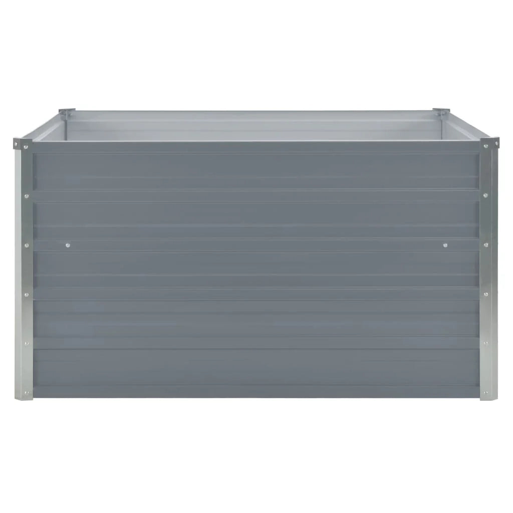 Fioriera 100 x 100 x 45 cm acciaio zincato grigio 02_0000784