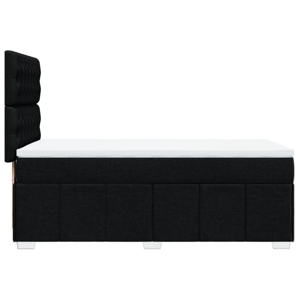 Giroletto a Molle con Materasso Nero 80x200 cm inTessuto 3291504