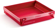 Fornitura MQ in rosso, la prima teglia e panno per forno pieghevole, teglia spazievolumetrica di silicone, BPA libero