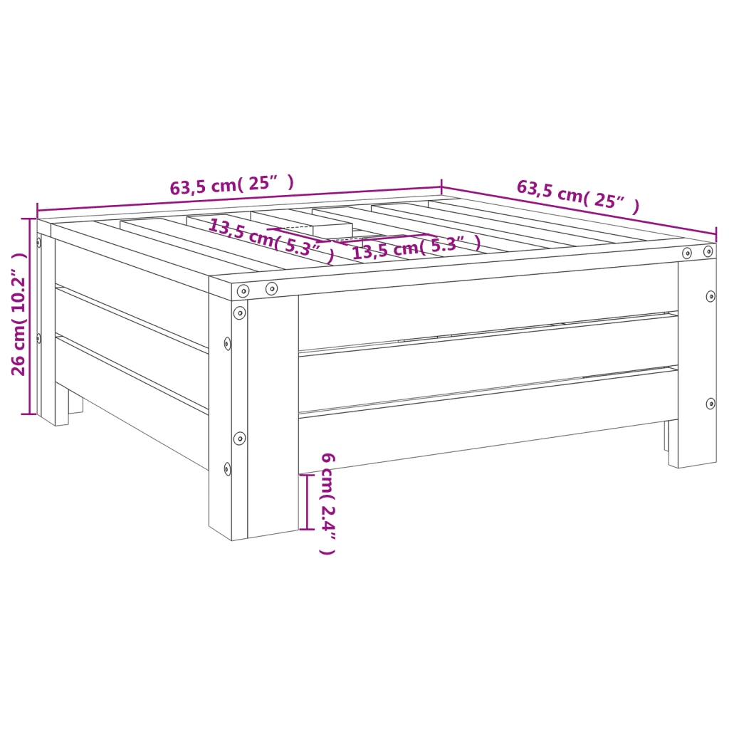 Copertura per Base Ombrellone-Supporto per ombrellone Ambra in Legno Massello di Pino