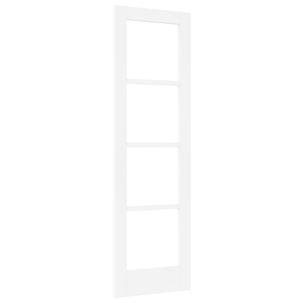 porta interna con vetro "ORKDAL" bianca 61x198,5x4 cm