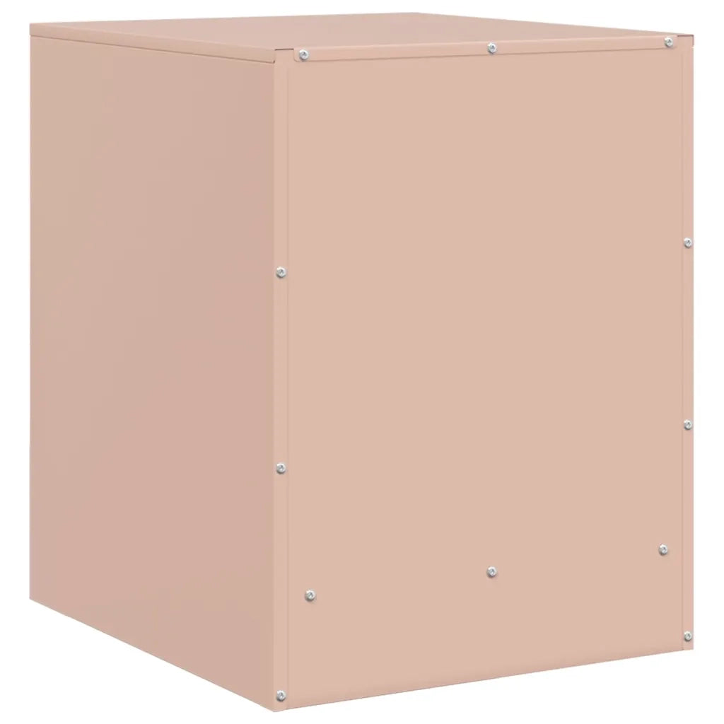 Comodino Rosa 34,5x39x44 cm in Acciaio 841609