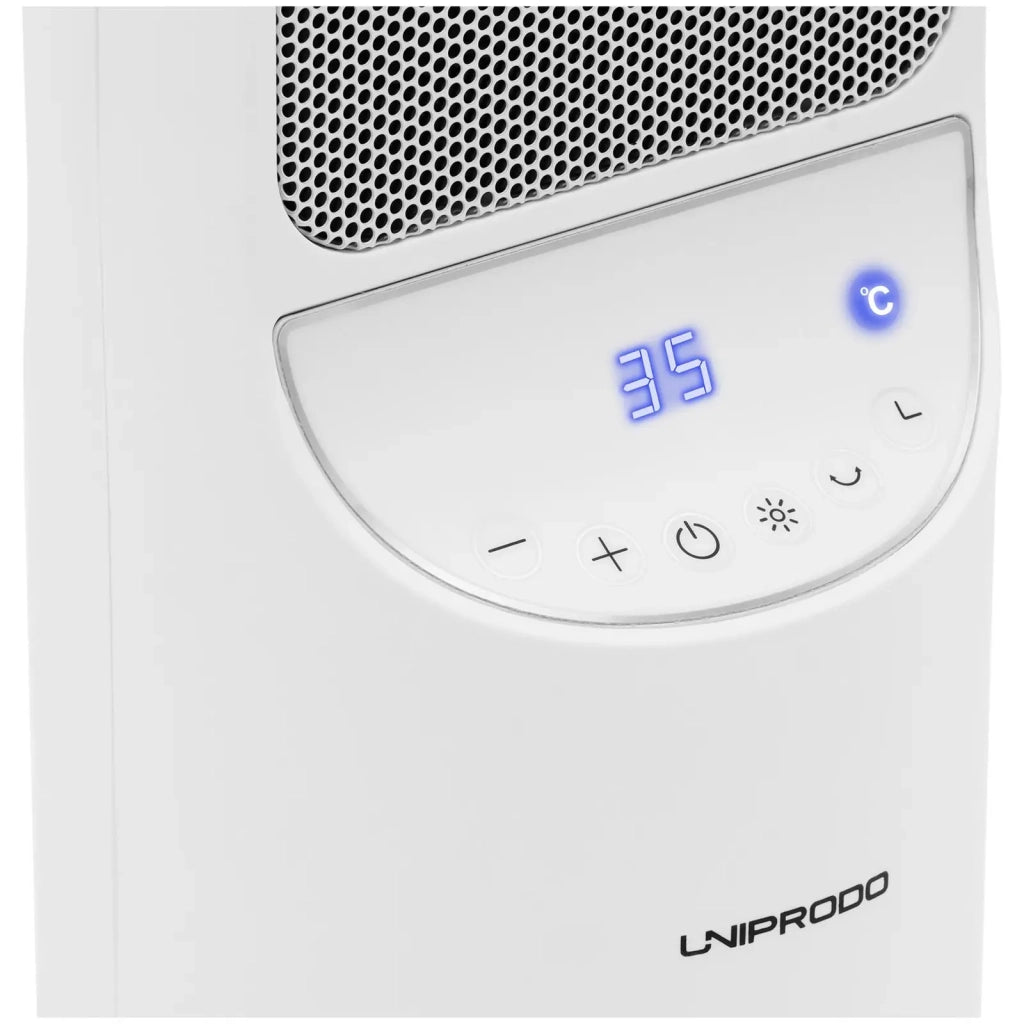 Termoventilatore in ceramica 1200/2000 w regolabile bianco ABS PVC PP acciaio bianco 14_0009823
