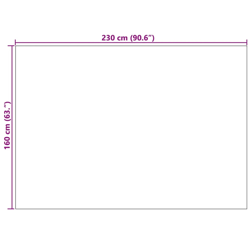 Tappeti per area LUGO Crema e Grigio 230 x 160 cm Poliestere