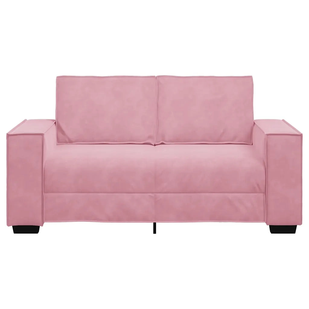 Divano a 2 Posti Rosa 160x78x84 cm in Velluto 4105013