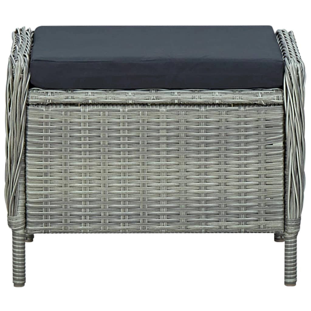Set da pranzo da giardino per esterni grigio chiaro da 5 pezzi 02_0013792
