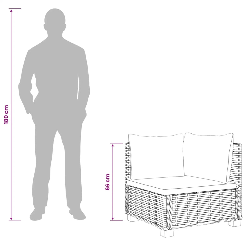 2 pz Set Lounge in Rattan con Cuscini GENDT Rattan naturale 42034403