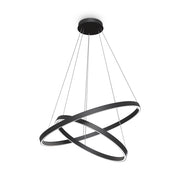 Maytoni Lampadario moderno Rim 1 luce LED integrato nero alluminio
