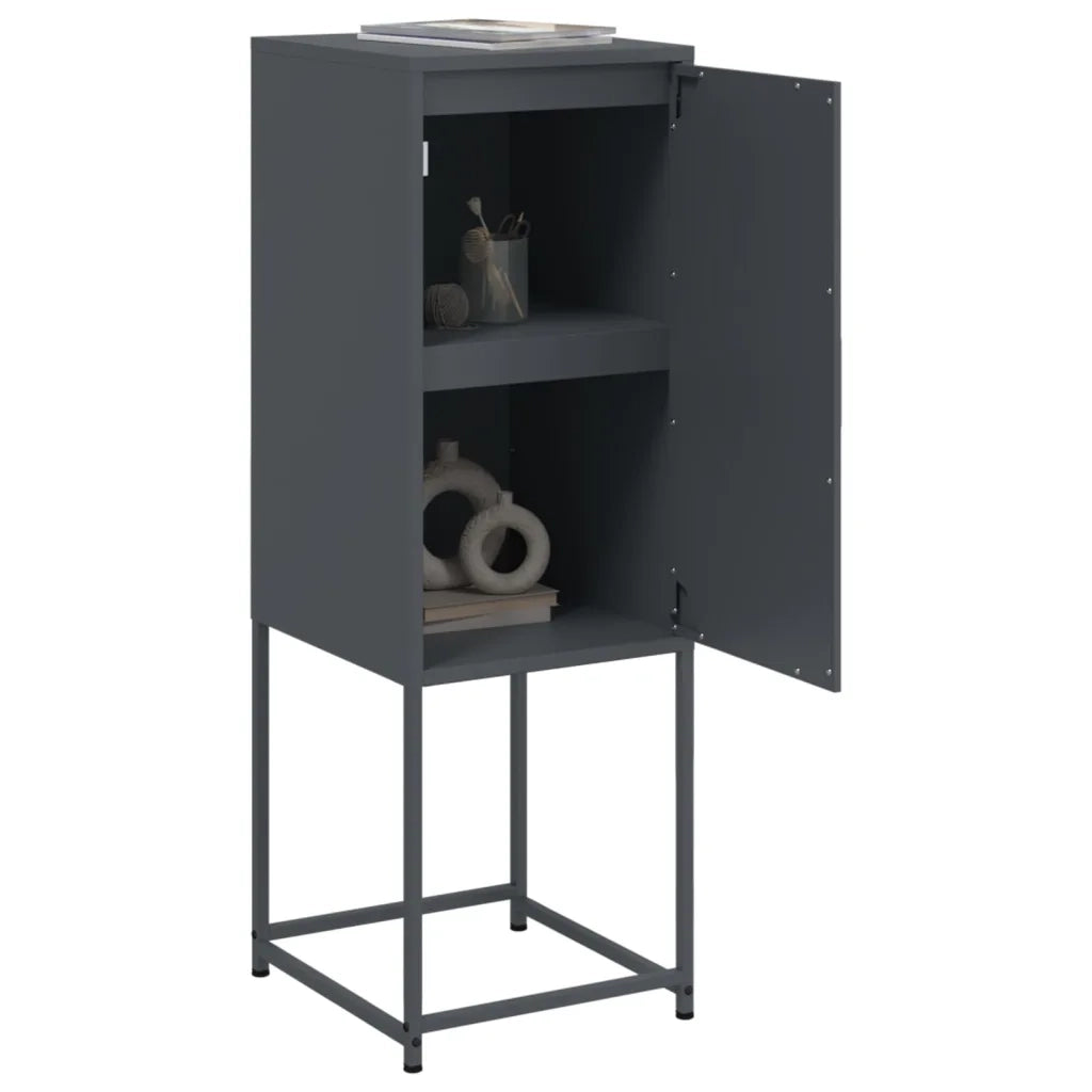 Credenza Antracite 36x39x107 cm in Acciaio 846532