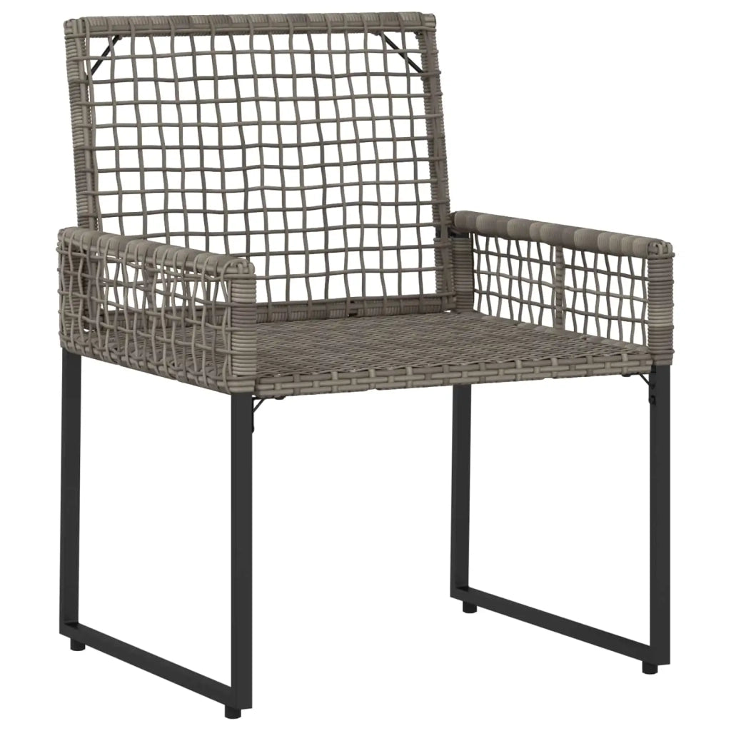 Set di Mobili da Esterno con cuscino 5 pz | Set Salotto da Giardino Grigio