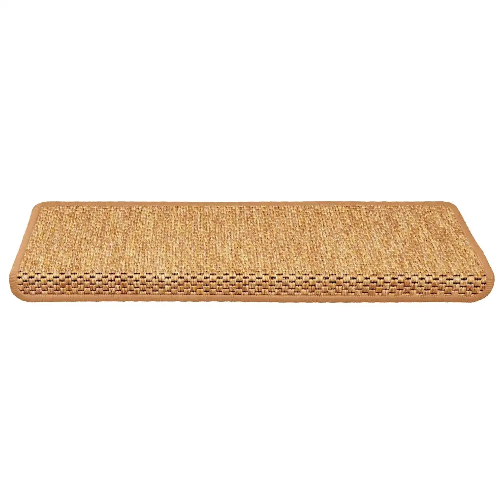 Tappeti Autoadesivi Scale Aspetto Sisal 15 pz | Gradini per Scale 65x21x4 Sisal