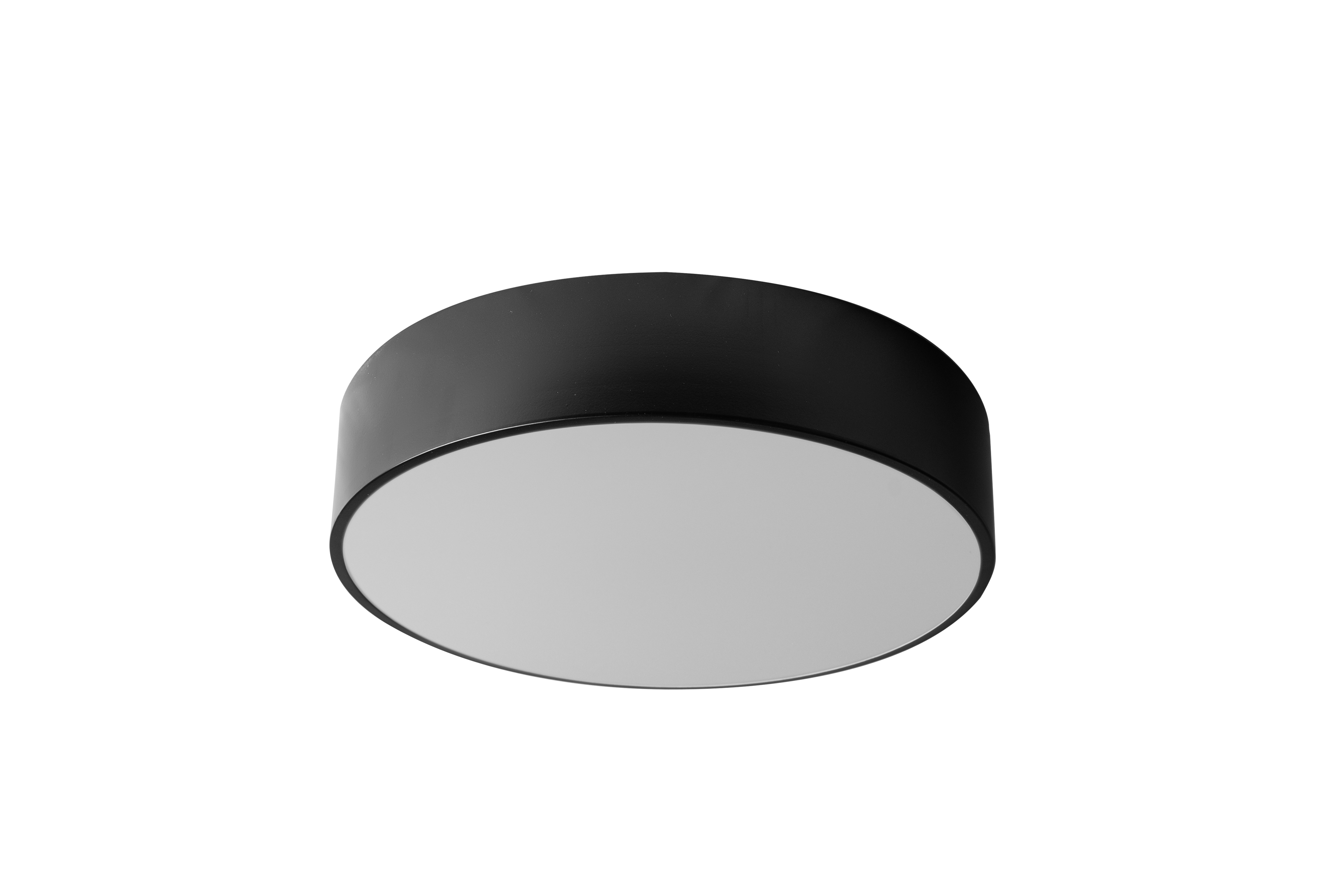 Lampada Plafoniere 40cm Rotonda Nero Da Soffitto APP642-3C