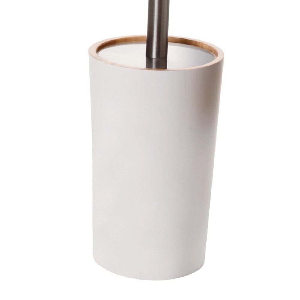 Portascopino legno/bianco - serie wood