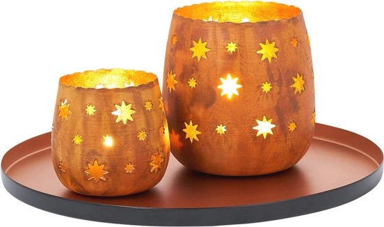 Set di decorazione orientale con piatto da tavola e lanterne da soffitto per soggiorno e bagno